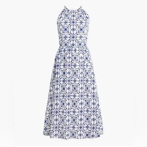 J. Crew Factory Blue and White Maxi Dress Womes. Size 0